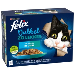 Discount Dubbel Zo Lekker Vis Selectie in Gelei 12 x 85 gr Kattenvoer