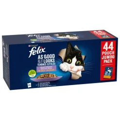 Kattenvoer<Felix Elke Dag Feest Mix Selectie in Gelei 44 x 85 gr