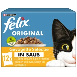 Original Gevogelte Selectie in Saus 12 x 85 gr^Felix Online