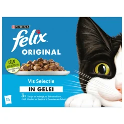 Original Vis Selectie in Gelei 12 x 85 gr^Felix