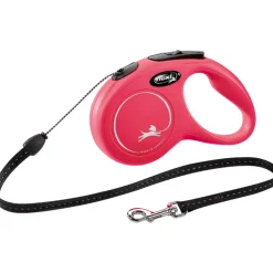 Halsbanden & Uitlaten<Flexi Rollijn Classic Koord 5 mtr tot 12 kg Rood