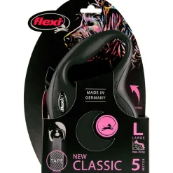 New Rollijn Classic Tape 5 mtr tot 50 kg Zwart Halsbanden & Uitlaten