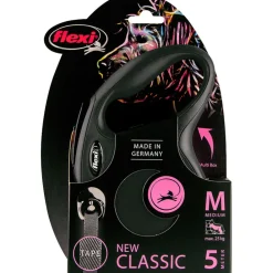 Halsbanden & Uitlaten<Flexi Rollijn Classic Tape 5 mtr tot 25 kg Zwart