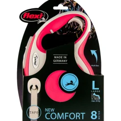 Halsbanden & Uitlaten<Flexi Rollijn New Comfort Tape 8 mtr tot 50 kg Rood