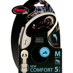 Halsbanden & Uitlaten<Flexi Rollijn New Comfort Tape 5 mtr tot 25 kg Zwart
