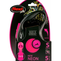 Rollijn New Neon Tape 5 mtr tot 15 kg Roze Halsbanden & Uitlaten