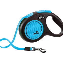 Rollijn New Neon Tape 5 mtr tot 25 kg Blauw Halsbanden & Uitlaten