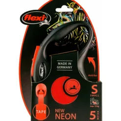 Halsbanden & Uitlaten<Flexi Rollijn New Neon Tape 5 mtr tot 15 kg Oranje