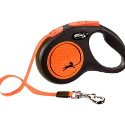 Halsbanden & Uitlaten<Flexi Rollijn New Neon Tape 5 mtr tot 15 kg Oranje
