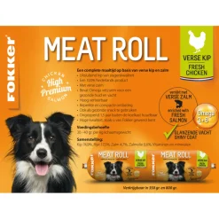 Meat Roll Hondenvoer Nat Kip - Zalm 350 gr^Fokker Online