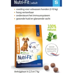 Nutri-Fit Hondenvoer S 2,5 kg^Fokker Best