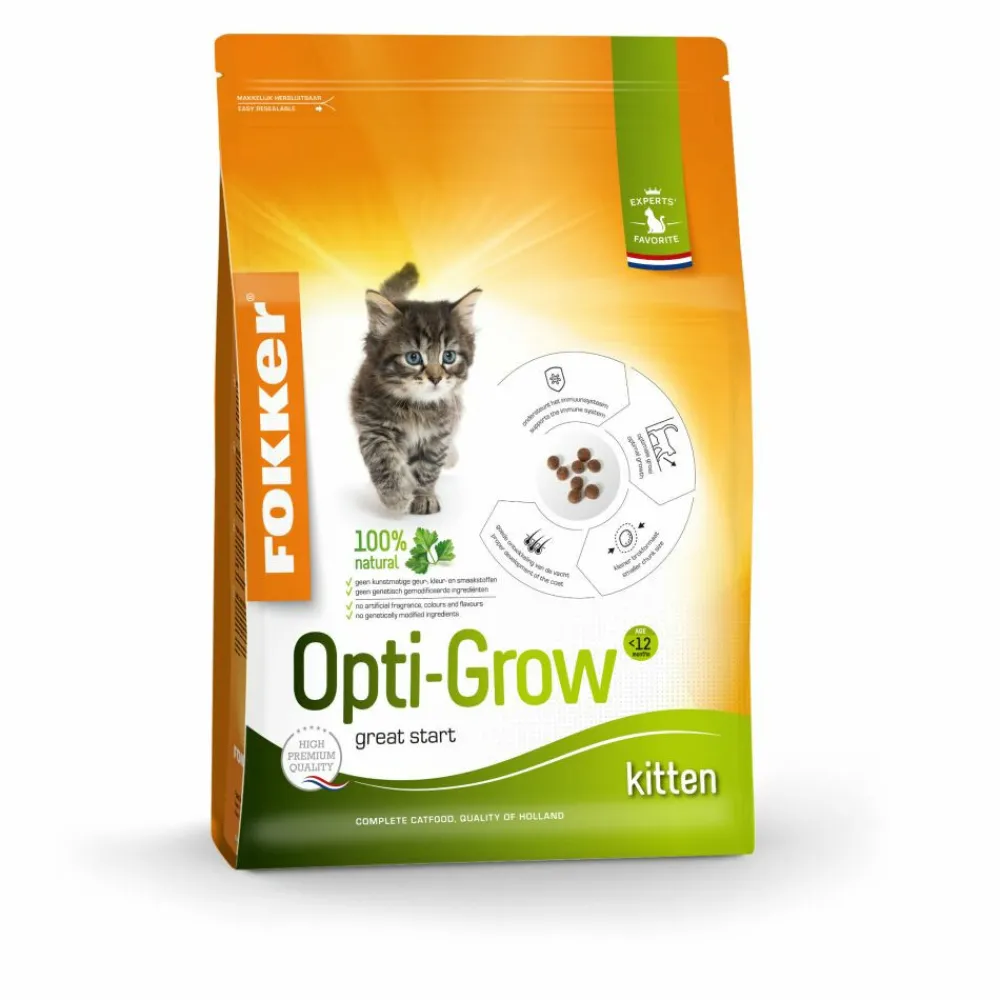 Sale Opti Grow Kitten Kattenvoer Gevogelte 2,5 kg Kattenvoer