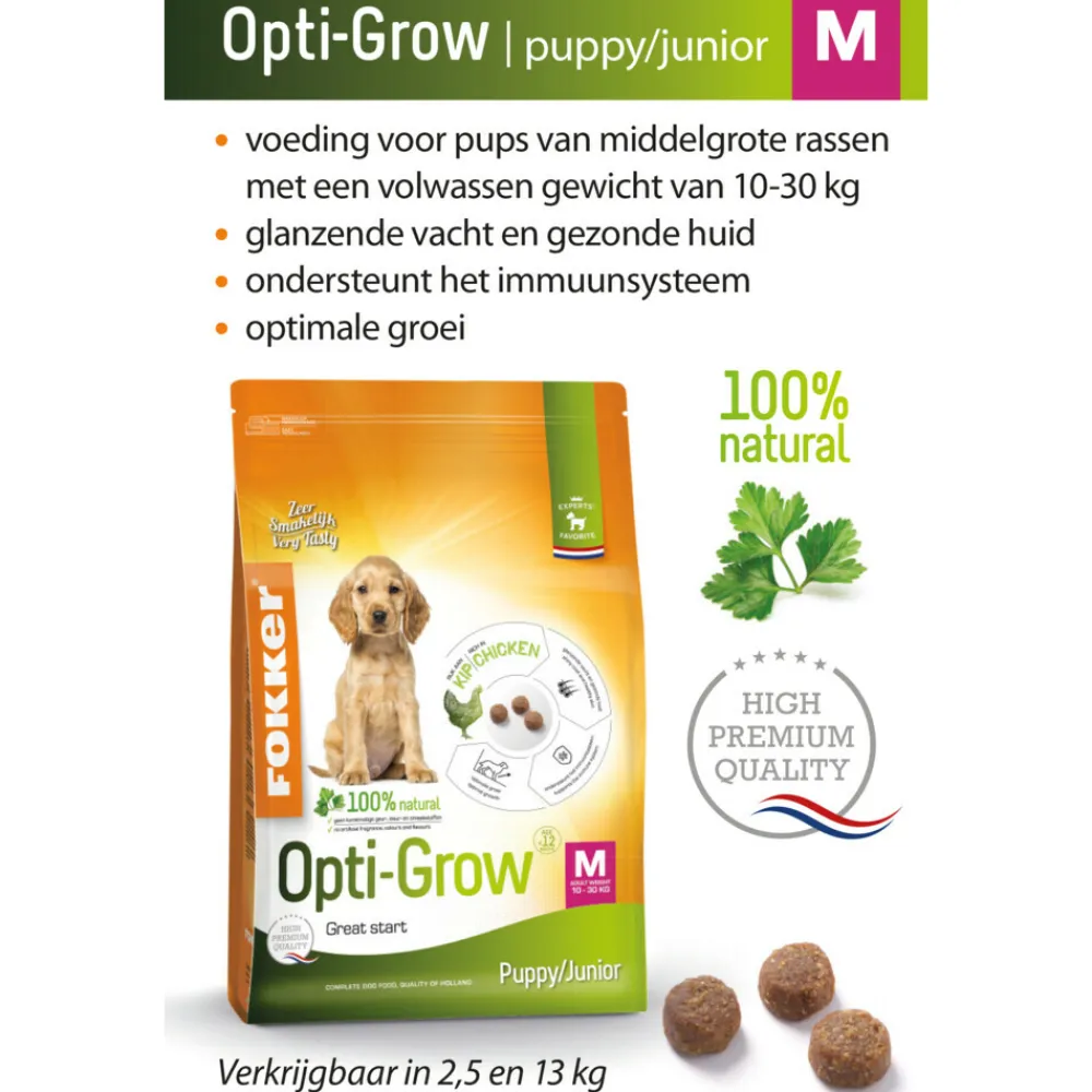 Hondenvoer<Fokker Opti-Grow Hondenvoer M 2,5 kg