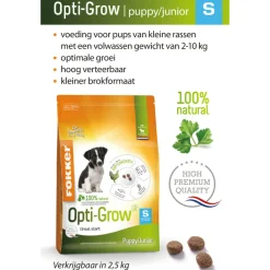 Opti-Grow Hondenvoer S 2,5 kg^Fokker Best