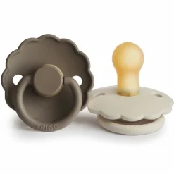 Flessen & Spenen<Frigg Fopspeen Daisy maat 1 0-6 mnd Croissant Portobello 2 stuks