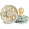 Clearance Fopspeen Moon maat 1 0-6 mnd Cream Sage 2 stuks Flessen & Spenen