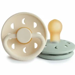 Clearance Fopspeen Moon maat 1 0-6 mnd Cream Sage 2 stuks Flessen & Spenen