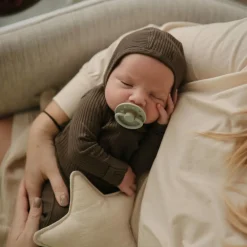 Clearance Fopspeen Moon maat 1 0-6 mnd Cream Sage 2 stuks Flessen & Spenen