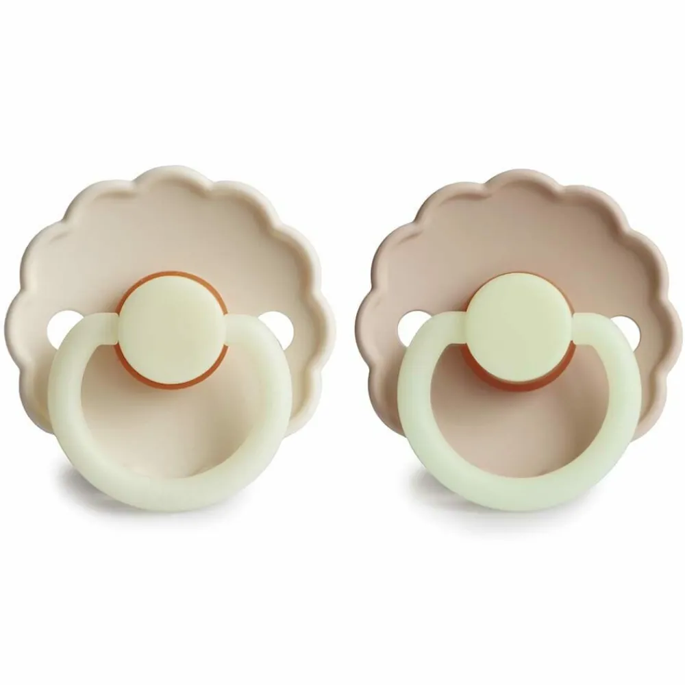 Fopspeen Night maat 1 0-6 mnd Croissant Cream 2 stuks^Frigg New