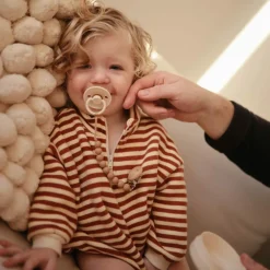 Fopspeen Rope maat 1 0-6 mnd Cream Sage 2 stuks^Frigg Best