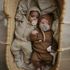 Fopspeen Rope maat 1 0-6 mnd Cream Sage 2 stuks^Frigg Best