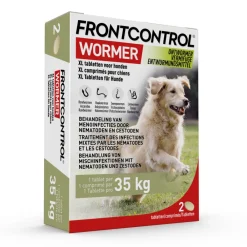 Vlo, Teek & Worm<Frontcontrol Wormer Ontworming Tabletten Hond XL 2 tabletten