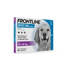 Spot On Anti Vlooien en Teken Druppels Hond L 20 - 40 kg 3 pipetten^Frontline Outlet