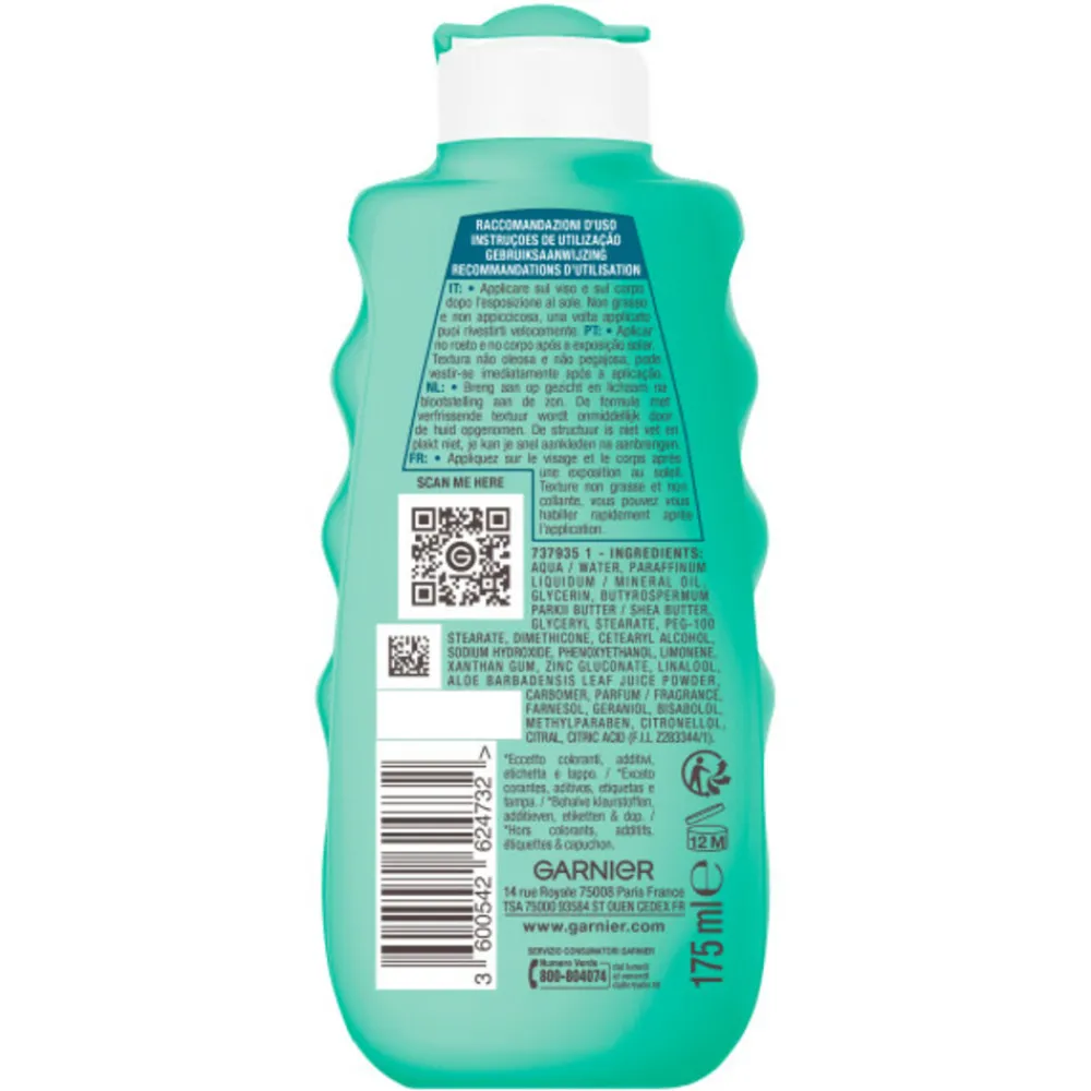 Zonbescherming<Garnier Ambre Solaire Aftersun Melk 175 ml