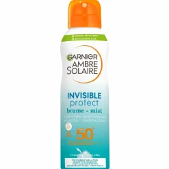 Zonbescherming<Garnier Ambre Solaire Invisible Protect Zonnebrandspray Mist SPF 50 200 ml