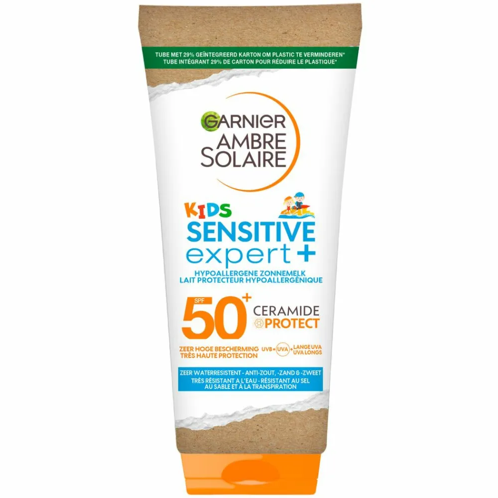 Hot Ambre Solaire Sensitive Expert+ Kids Zonnebrandmelk SPF 50+ 175 ml Zonbescherming