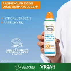Ambre Solaire Sensitive Expert+ Dry Mist Spray SPF 50+ 150 ml^Garnier Best