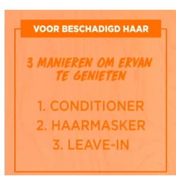 Fructis Hair Food Papaya 3-in-1 Haarmasker 390 ml^Garnier New