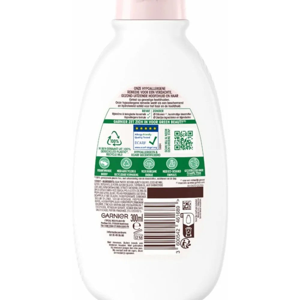 Shampoo<Garnier Loving Blends Milde Haver Shampoo 300 ml
