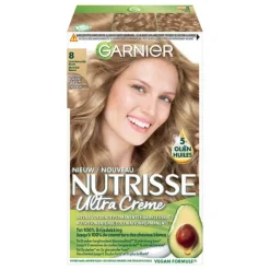 Haarkleuring<Garnier Nutrisse Ultra Crème Permanente Haarkleuring 8.0 Lichtblond