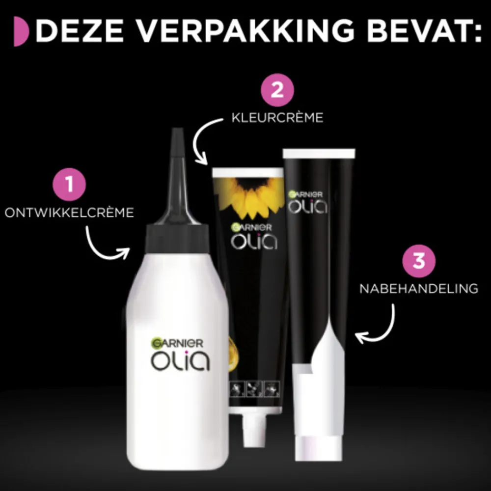 Hot Olia Permanente Crèmekleuring 5.3 Licht Goudbruin Haarkleuring