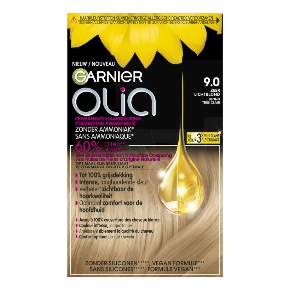 Haarkleuring<Garnier Olia Permanente Crèmekleuring 9.0 Zeer Lichtblond