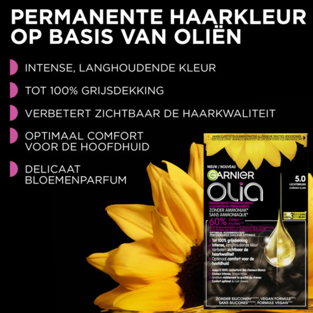 Discount Olia Permanente Crèmekleuring 3.0 Donkerbruin Haarkleuring