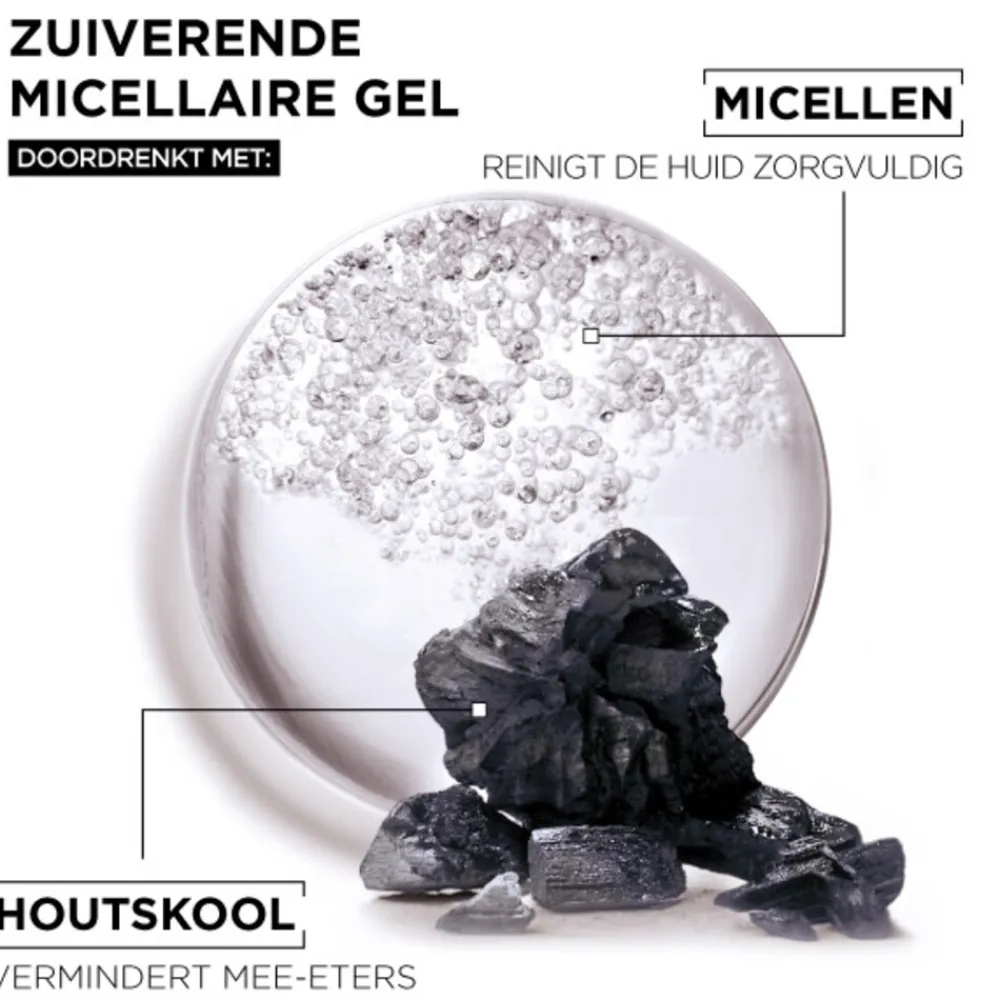 Clearance SkinActive Micellair Reinigingswater Jelly-water Alles-in-1 met Charcoal 400 ml Make-Up Remover|Reiniging