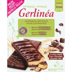 Snacks & Tussendoortjes<Gerlinea Crusty Snack Pure Chocolade 6 x 102 gr