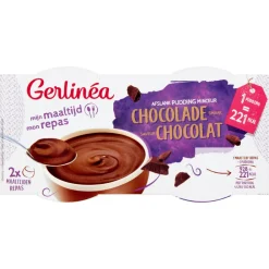 Pudding Chocolade 2 Pack 2 x 210 gr^Gerlinea New