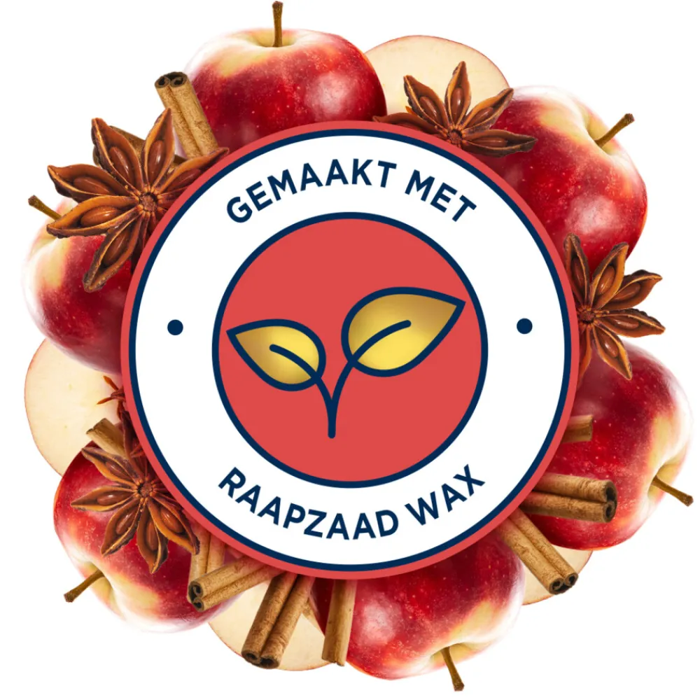 Geurkaars Apple & Cinnamon 100% Raapzaadwax 204 gr^Glade New