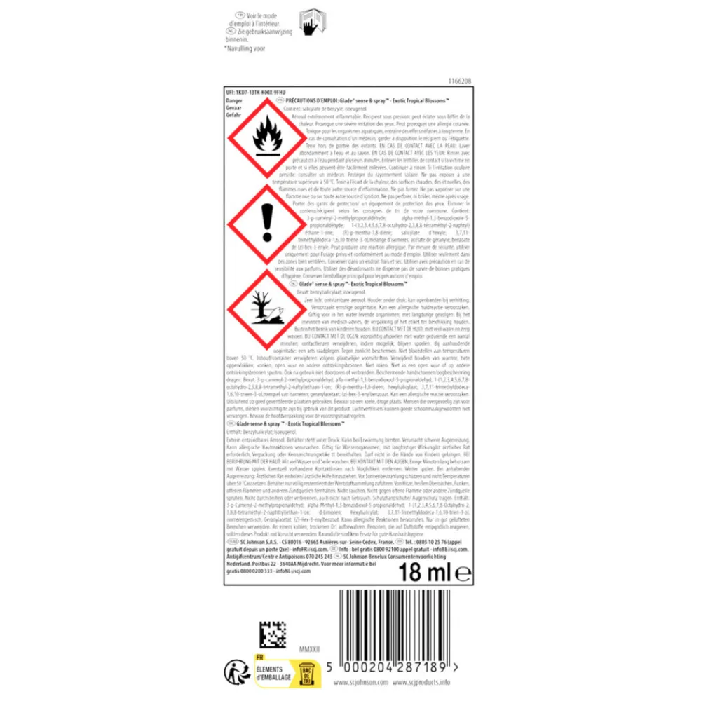 Sense & Spray Exotic Tropical Blossoms 18 ml^Glade Discount