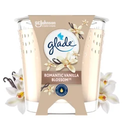 Vegan Geurkaars Romantic Vanilla Blossom 100% Raapzaadwax 112 gr^Glade Best