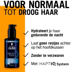 Haarverzorging<Gliss Night Elixer Overnight Moisture 100 ml
