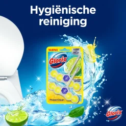Toiletartikelen<Glorix Toiletblok Power Clean Citroen 2 stuks
