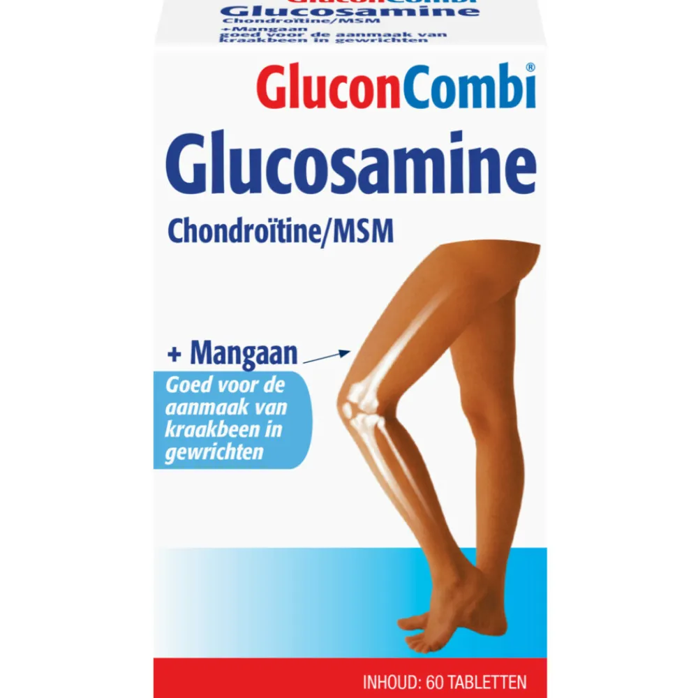 Discount Combi Glucosamine Chondroïtine/MSN + Mangaan 60 tabletten Speciale Bestanddelen