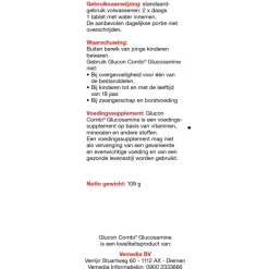 Discount Combi Glucosamine Chondroïtine/MSN + Mangaan 60 tabletten Speciale Bestanddelen