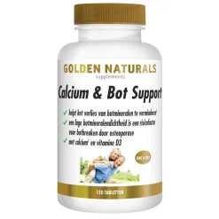 Mineralen<Golden Naturals Calcium & Bot Support Vegan 120 tabletten