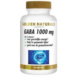 GABA 1000mg vegan 60 tabletten^Golden Naturals