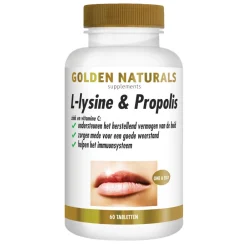 Speciale Bestanddelen<Golden Naturals L-lysine & Propolis Vegan 60 tabletten